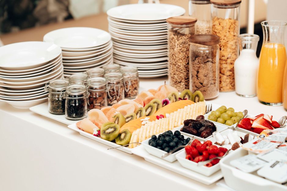 Fruit-at-Eye-Level Setup with a nature break — wellness · Healthy Habits
