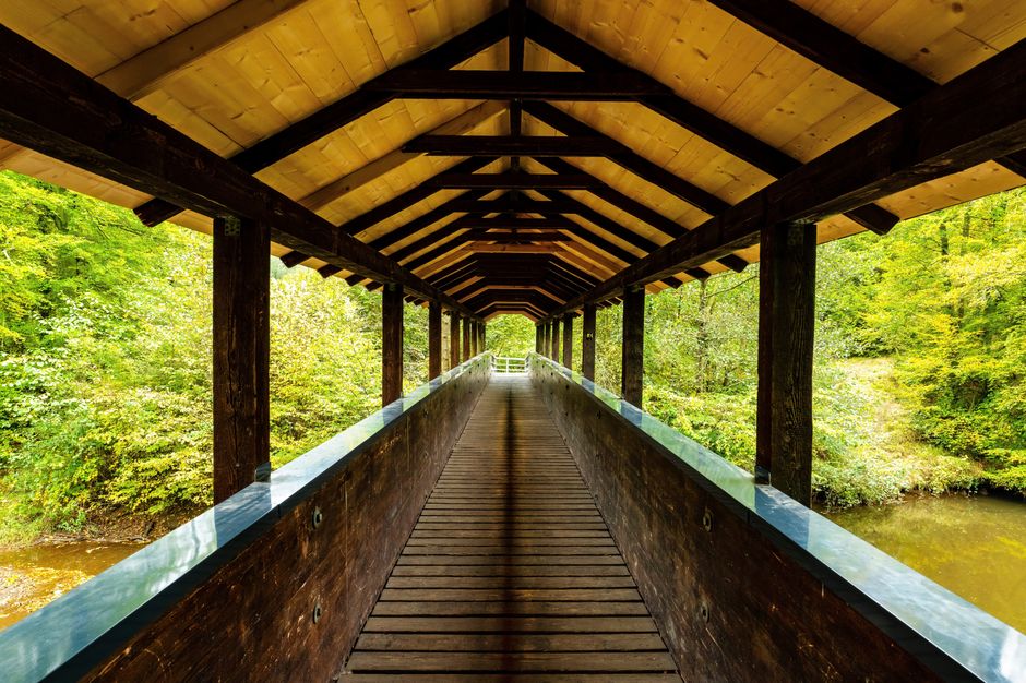 Covered Bridge with a museum break — travel · Road Trips