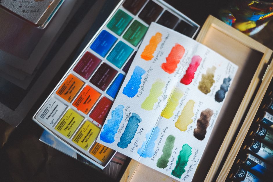 Watercolor Sampler before a meaningful conversation — lifestyle · Hobbies