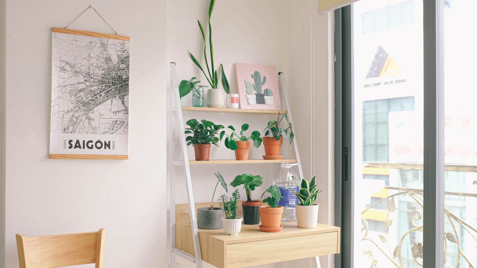 Picture Ledge with an easy-care textile — home · Home Decor