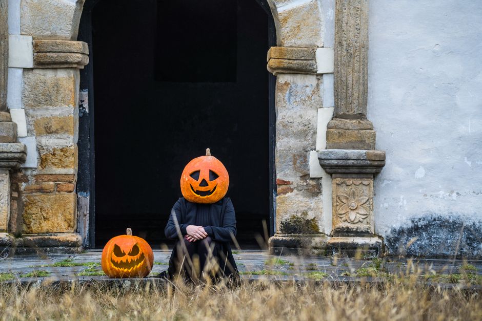Pumpkin Doorway around a personal tradition — celebrations · Halloween