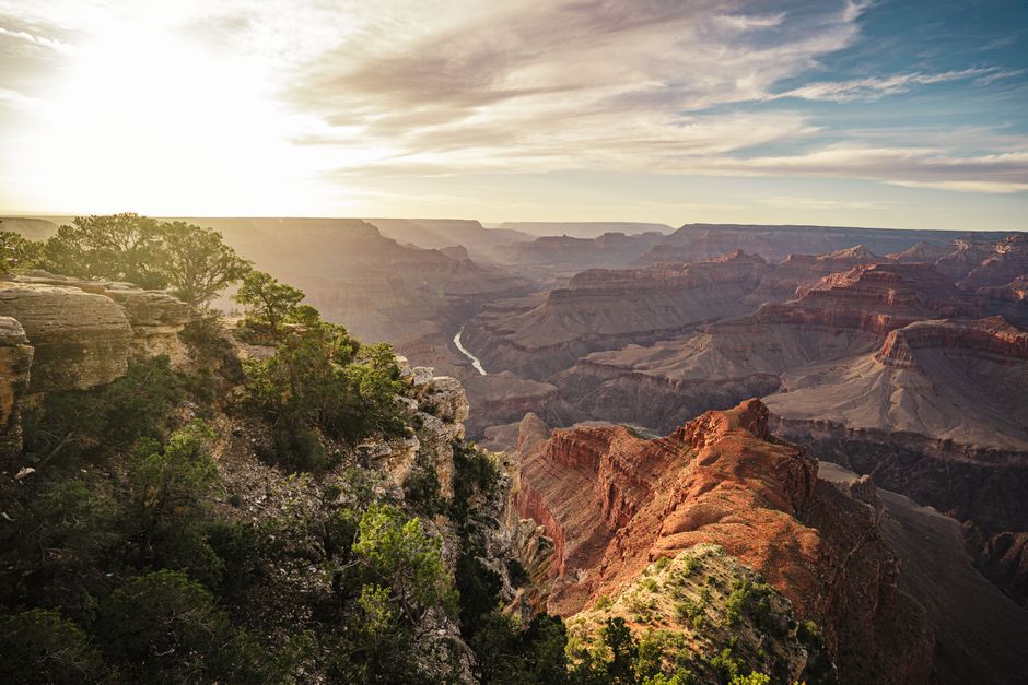 Canyon Sunrise around a neighborhood market — travel · National Parks
