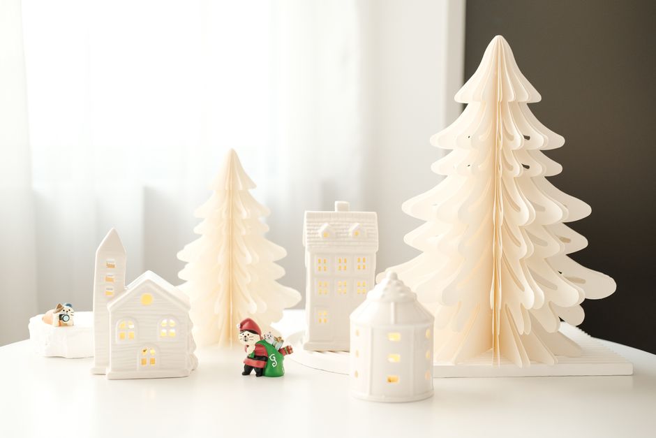 Mini Paper Village with a gallery-worthy finish — diy-creativity · Paper Crafts