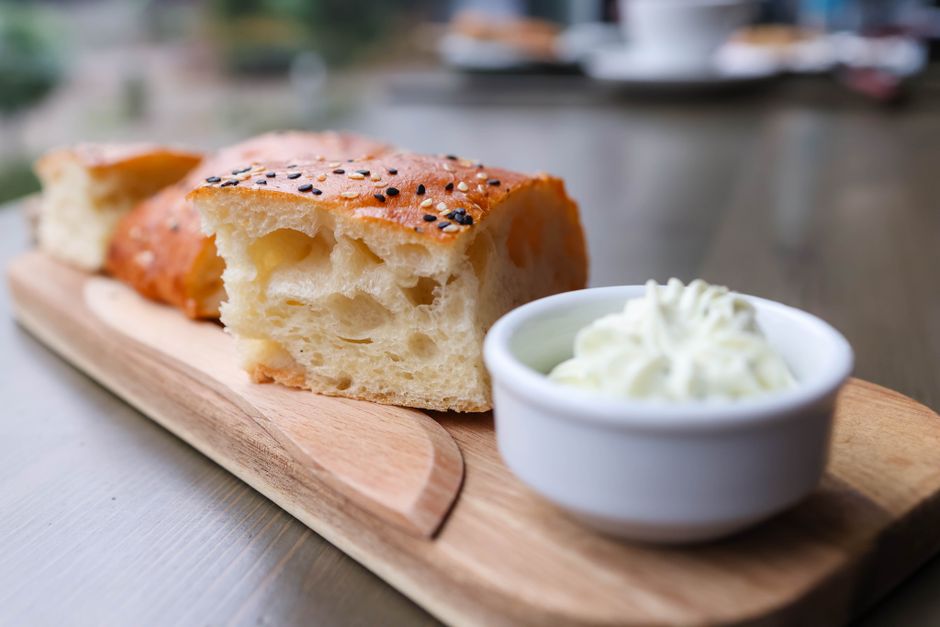 Focaccia for a gift box — food · Baking