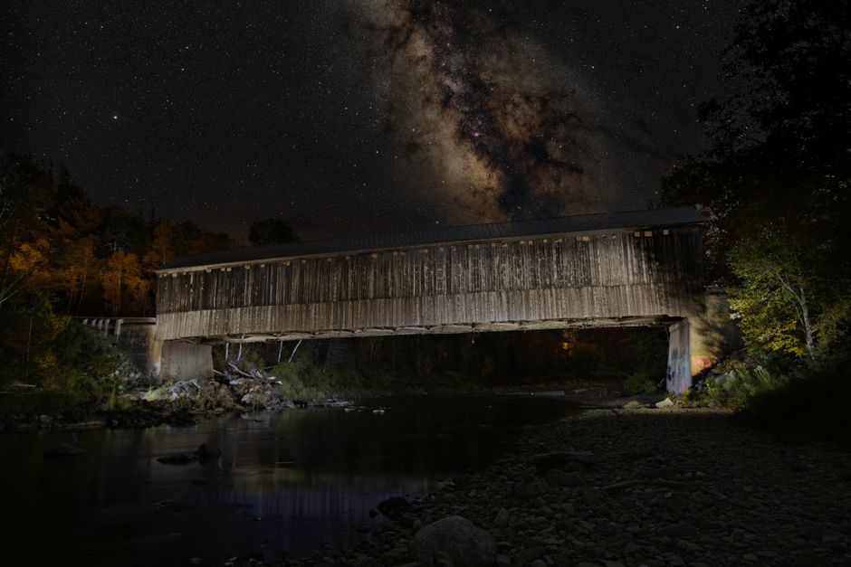 Covered Bridge with a practical parking plan — travel · Road Trips