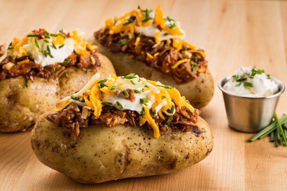 Baked Potato Bar with a self-serve station — food · Food & Hosting