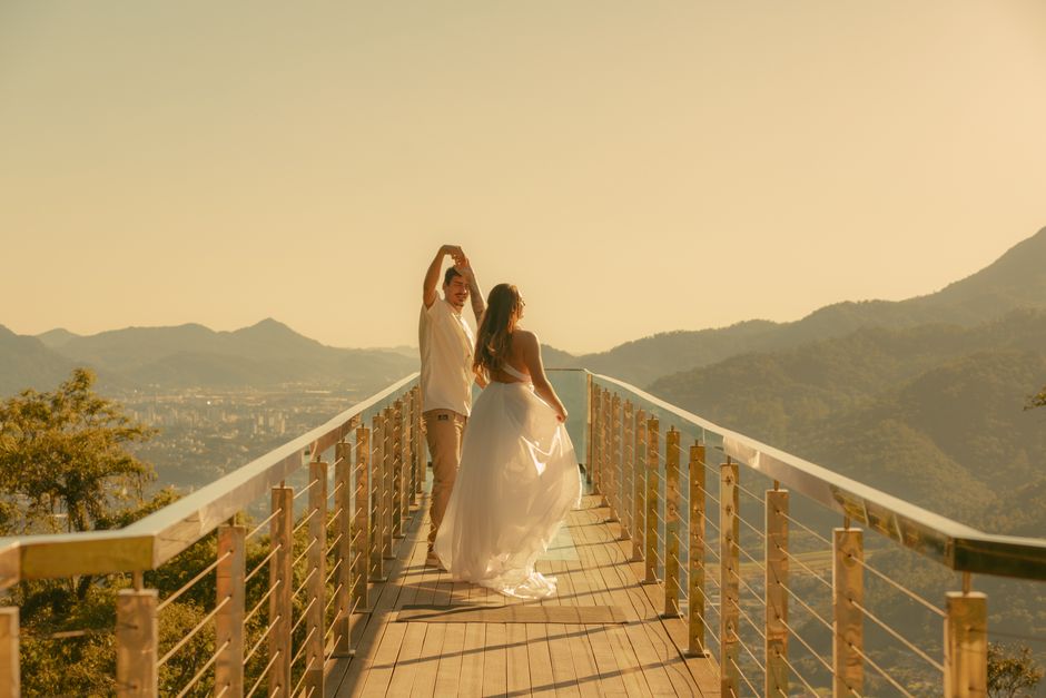 Sunset Overlook with a sunset finish — travel · Couples Travel