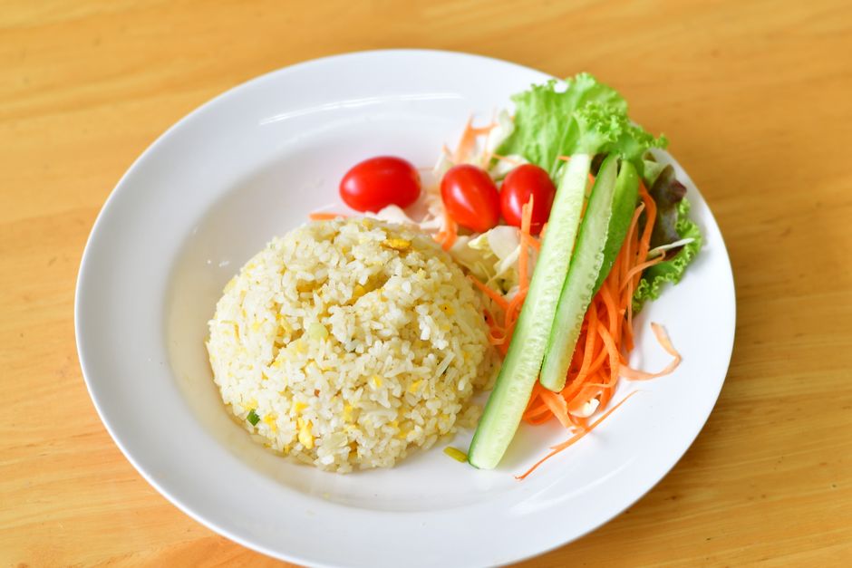 Vegetable Fried Rice with a sheet-pan finish — food · Recipes