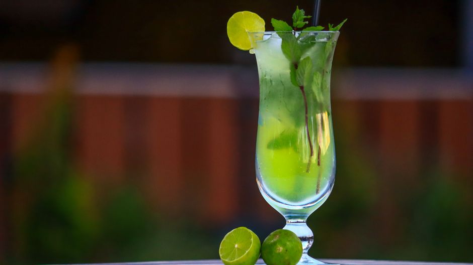 Cucumber Mint Water with cinnamon cold foam — food · Drinks