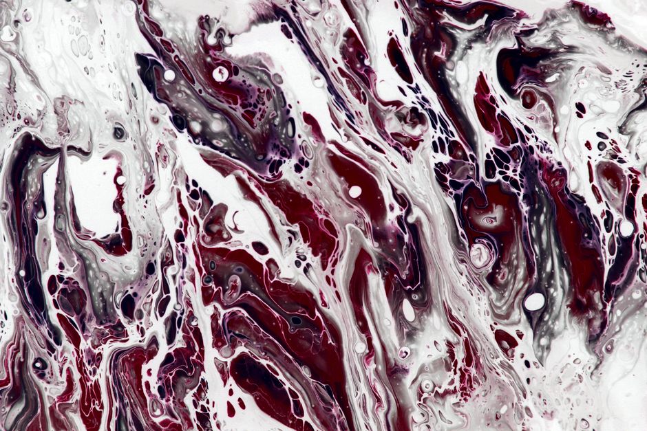 Monochrome Portrait — acrylic abstract blocks with a stitched detail — diy-creativity · Art & Painting