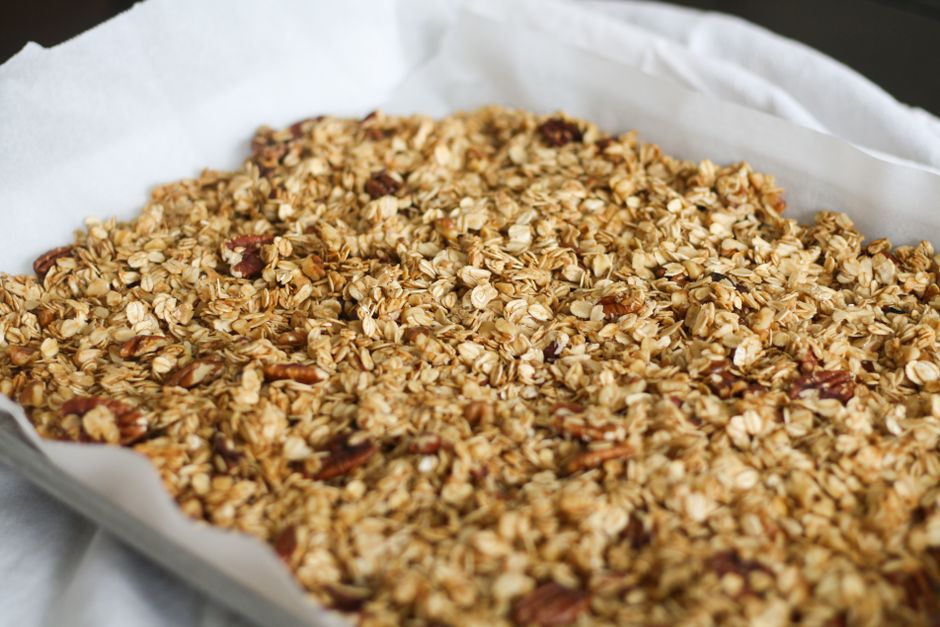 Apple Cinnamon Baked Oats with roasted tomatoes — food · Breakfast & Brunch