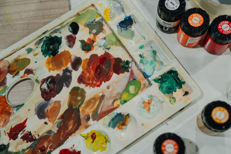 Miniature Gouache Garden — acrylic abstract blocks for a beginner maker — diy-creativity · Art & Painting