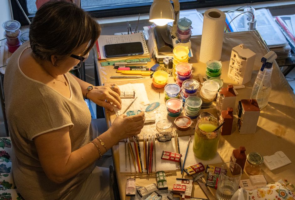 Miniature Gouache Garden using household supplies — diy-creativity · Art & Painting