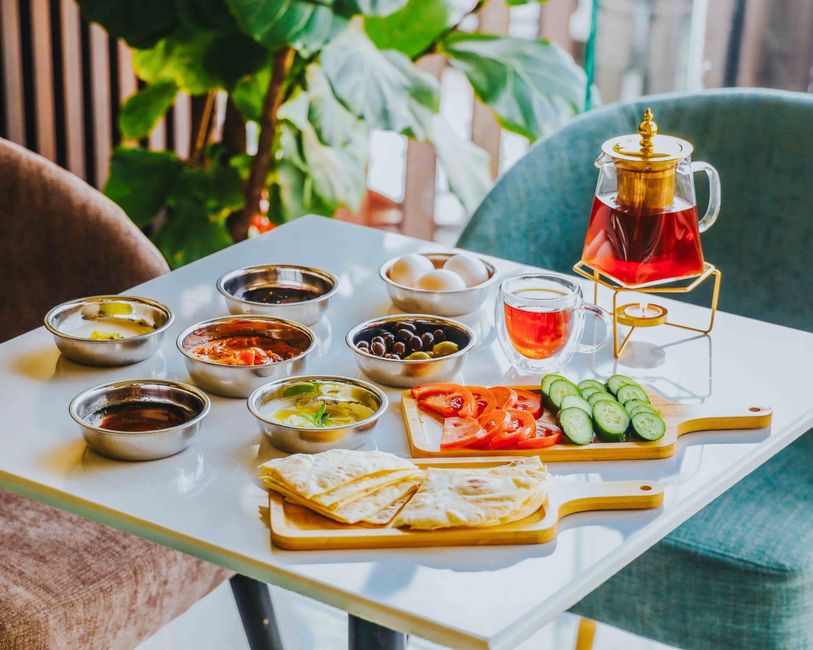 Love-Note Breakfast around a themed snack table — celebrations · Valentine's Day