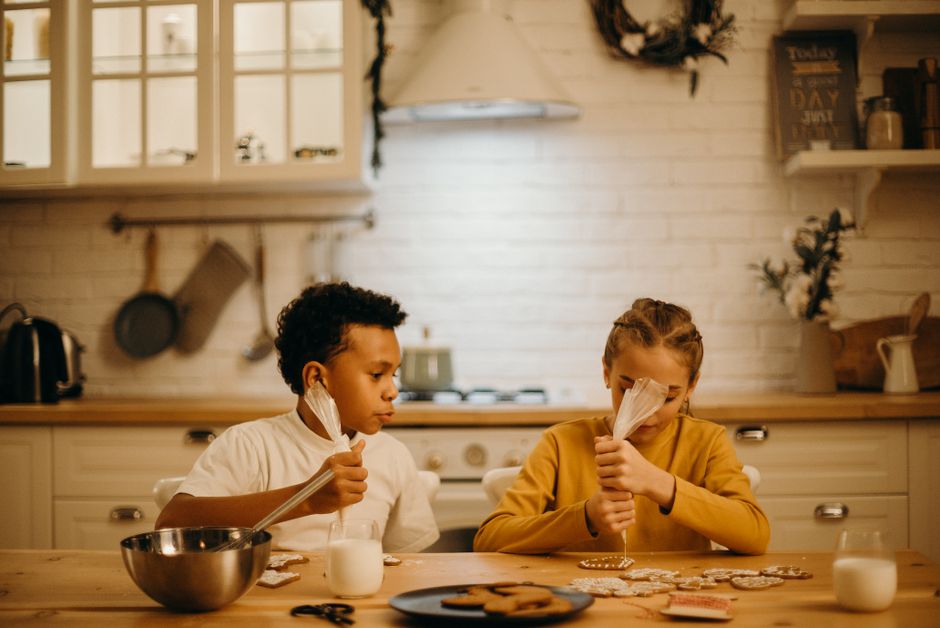Cookie Decorating Counter with a mix of textures — food · Food & Hosting