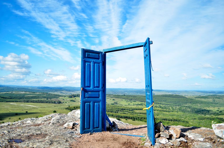Mindful Doorway Pause during a screen break — wellness · Mindfulness