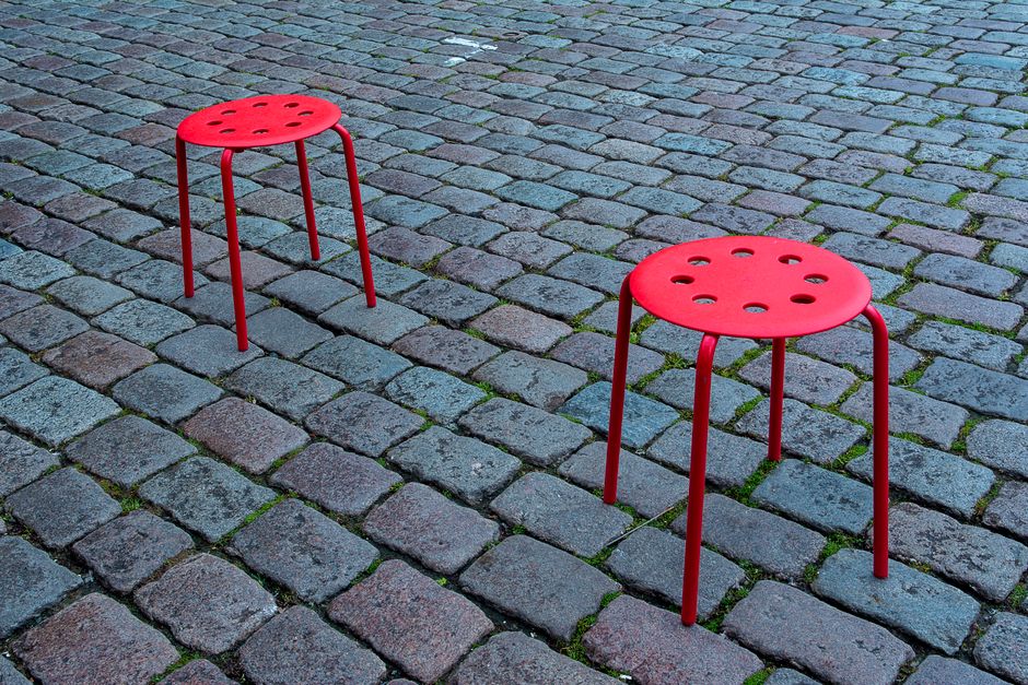 Small Stool with a clever vertical solution — home · Bathrooms