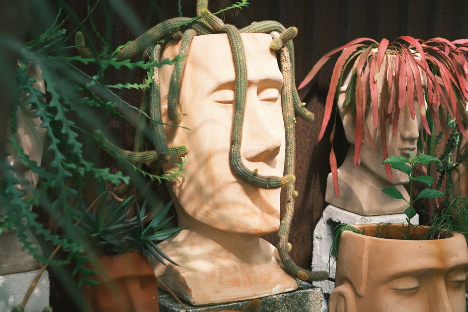Rope Planter using one-color paint — home · DIY