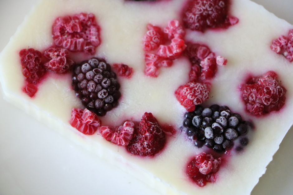 Lemon Berry Bars for a picnic container — food · Desserts