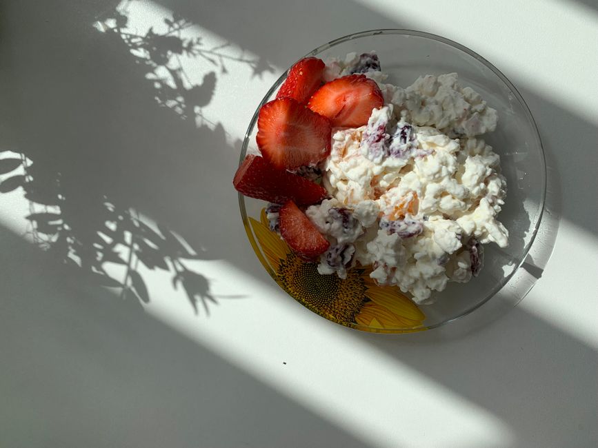 Cottage Cheese Cups with tahini drizzle — food · Snacks