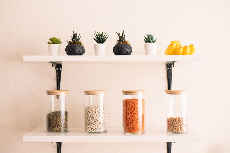 Pantry Zone with one sculptural accent — home · Kitchens