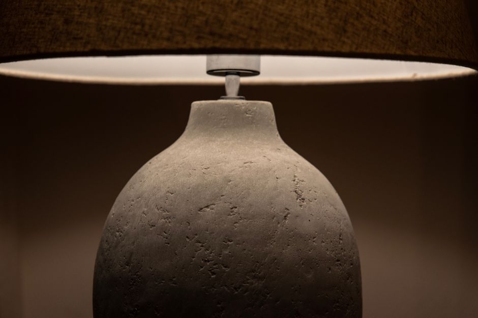 Ceramic Lamp for warm neutral rooms — home · Home Decor