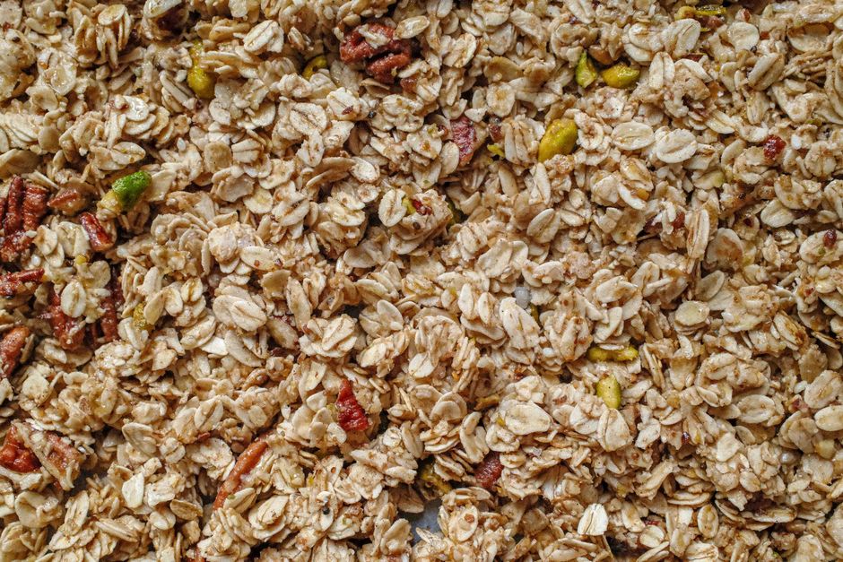 Trail Mix Clusters with parmesan crunch — food · Snacks
