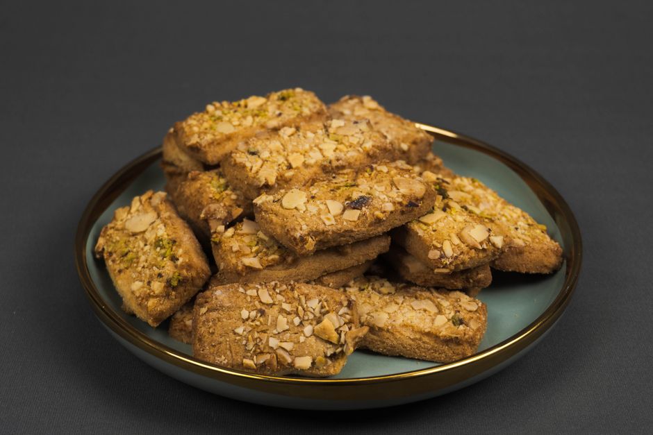Brown Butter Cookies with flaky sea salt — food · Baking