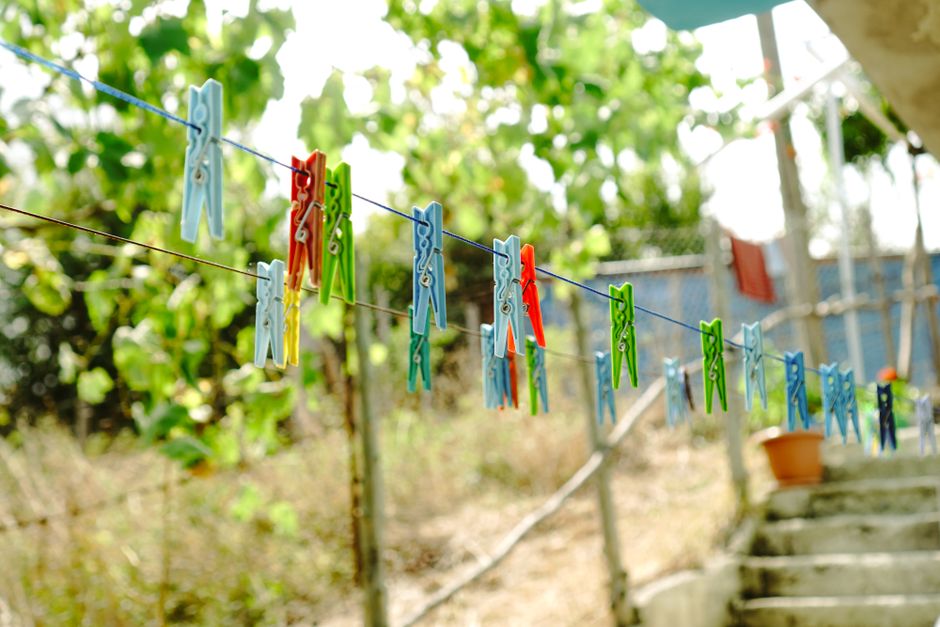 Painted Peg Rail with a natural texture — home · DIY
