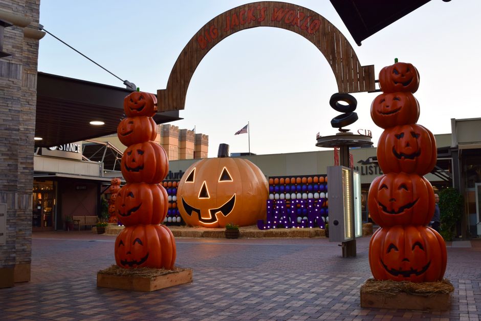 Pumpkin Doorway around a shared activity — celebrations · Halloween