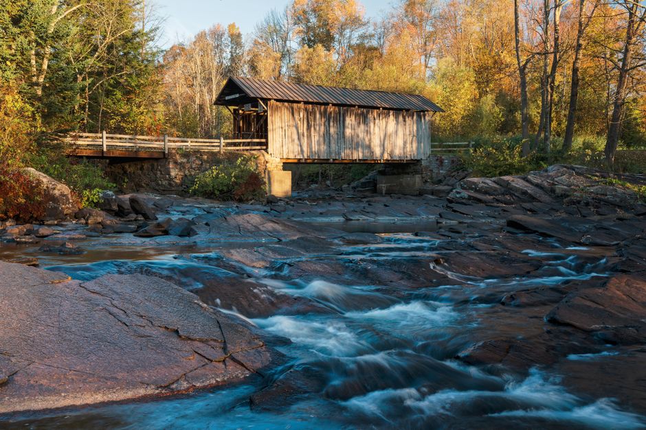 Covered Bridge with a weather-flexible route — travel · Road Trips