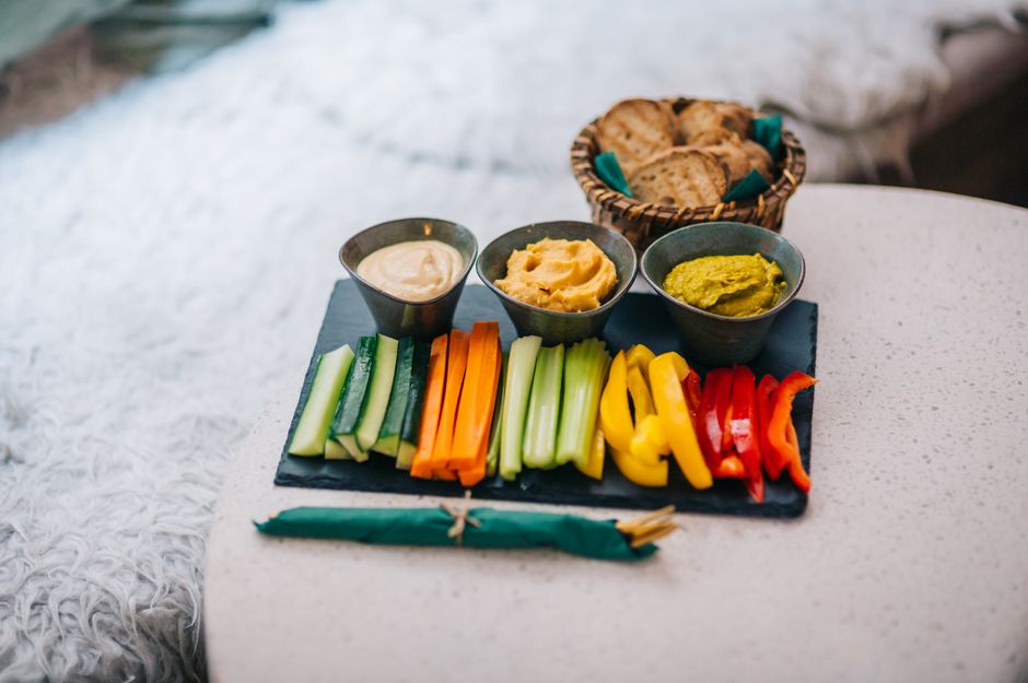 Warm Dip Table with a mix of textures — food · Food & Hosting