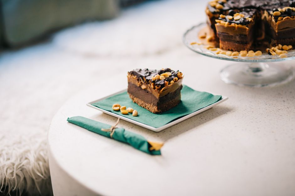 Peanut Butter Energy Bites with dried fruit — food · Snacks