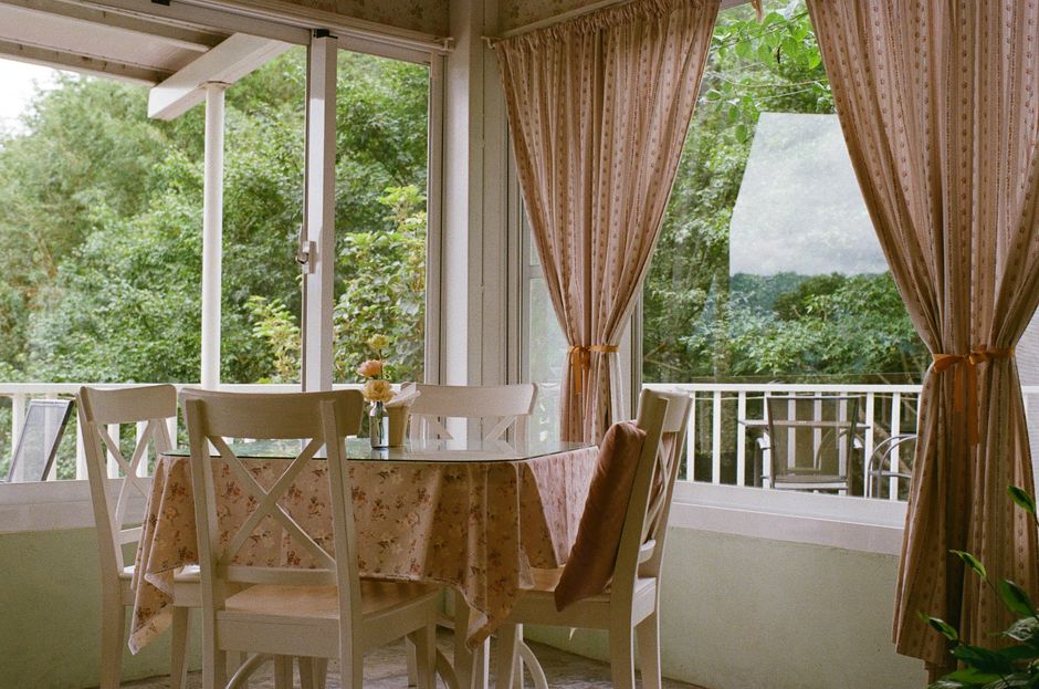 Breakfast Nook with a soft curved silhouette — home · Kitchens