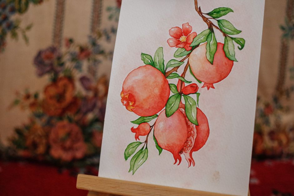 Gouache Fruit Study from recycled paper — diy-creativity · Art & Painting