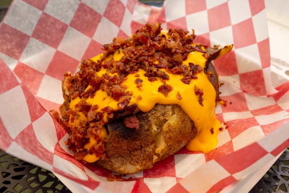 Baked Potato Bar for a brunch table — food · Food & Hosting