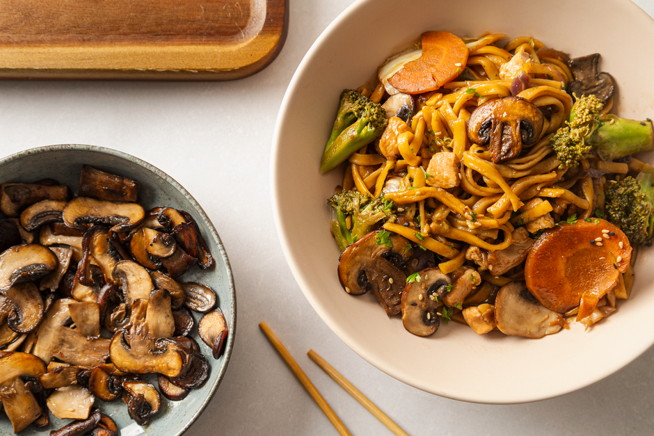 Miso Mushroom Noodles with lemon-herb sauce — food · Dinner Ideas