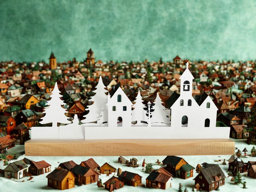 Mini Paper Village for a thoughtful gift — diy-creativity · Paper Crafts