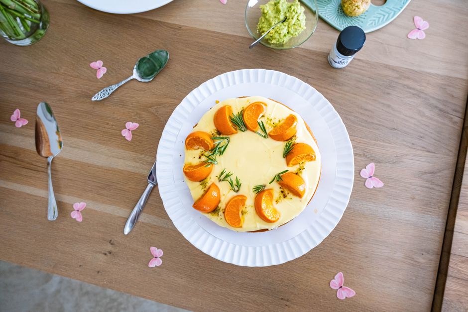 Orange Poppy Seed Cake for a holiday bake sale — food · Baking