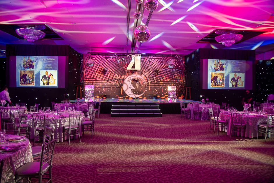 Theme Reveal Entrance around a memory wall — celebrations · Parties