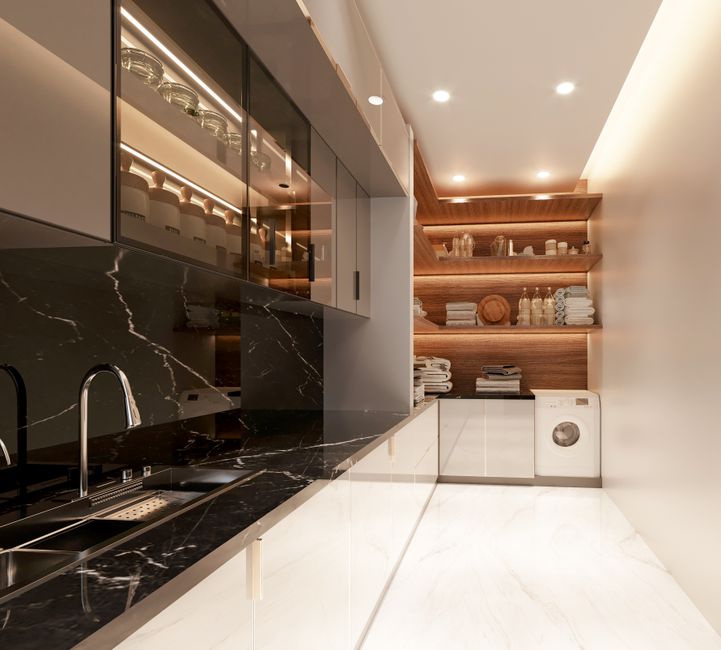 Pantry Zone with hidden everyday storage — home · Kitchens