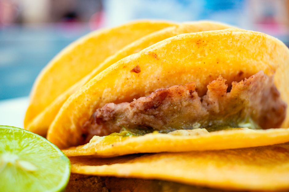 Crispy Tofu Tacos with a crisp slaw — food · Lunch Ideas
