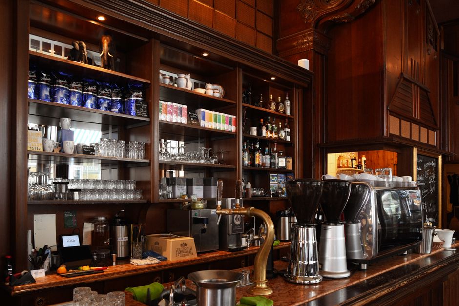 Coffee Station with a useful styling trick — home · Kitchens