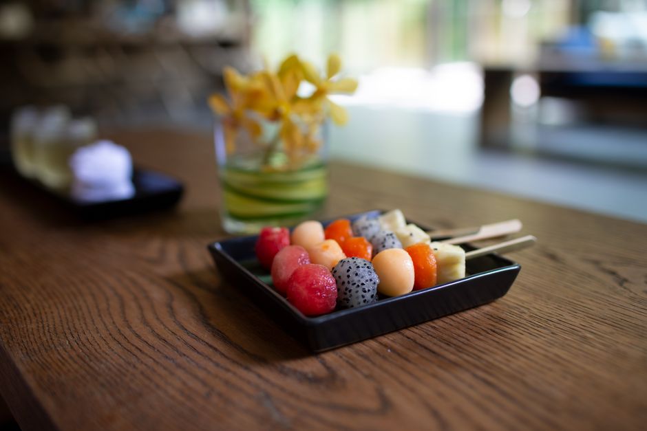 Fruit Skewer Cups for a kid-friendly gathering — food · Party Food