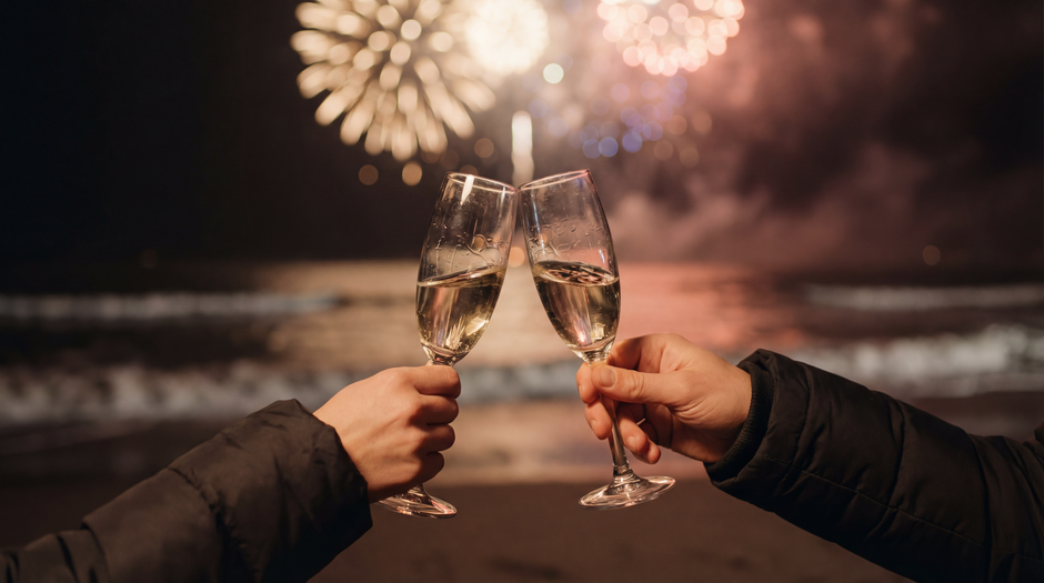 photo-moment new year's for a mixed-age crowd — celebrations · New Year's