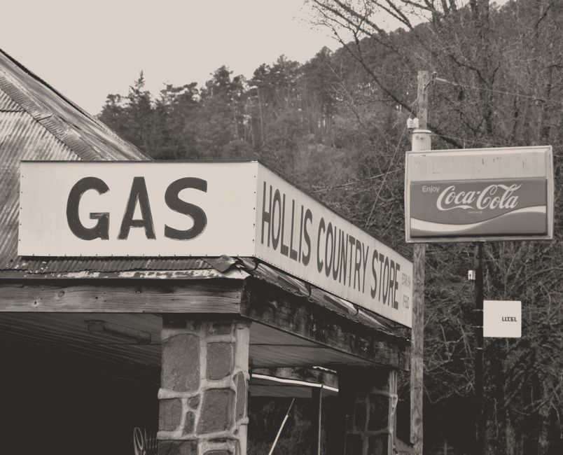 Historic Gas Station with a golden-hour viewpoint — travel · Road Trips