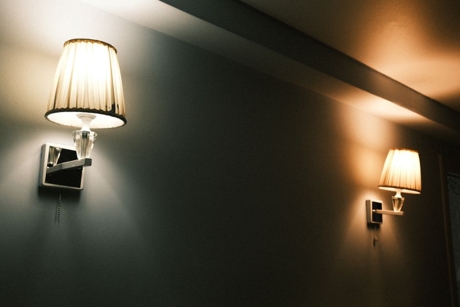 Wall Sconce with a clever vertical solution — home · Bathrooms