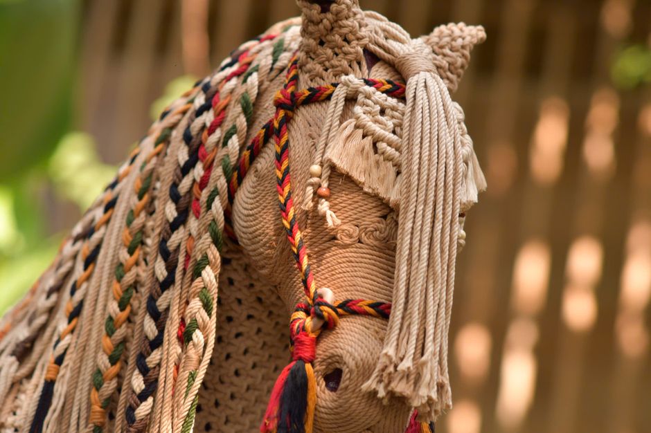 Macramé Shelf Hanger for dish everyday photos — diy-creativity · Handmade Decor