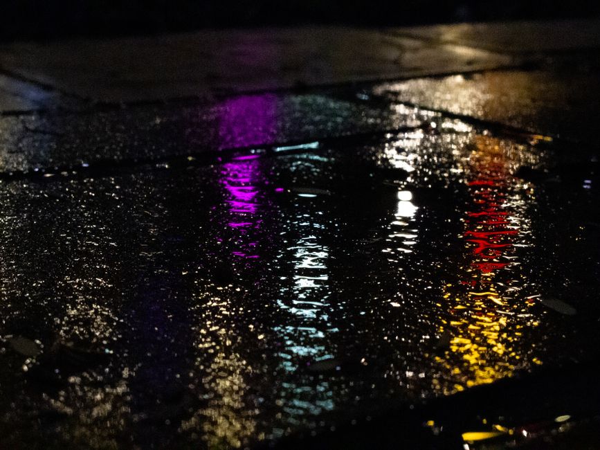 Rainy-Night Movie Stack around a retro theme — entertainment · Movie Nights