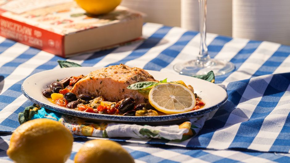 Lemon Herb Salmon for family style tables — food · Dinner Ideas